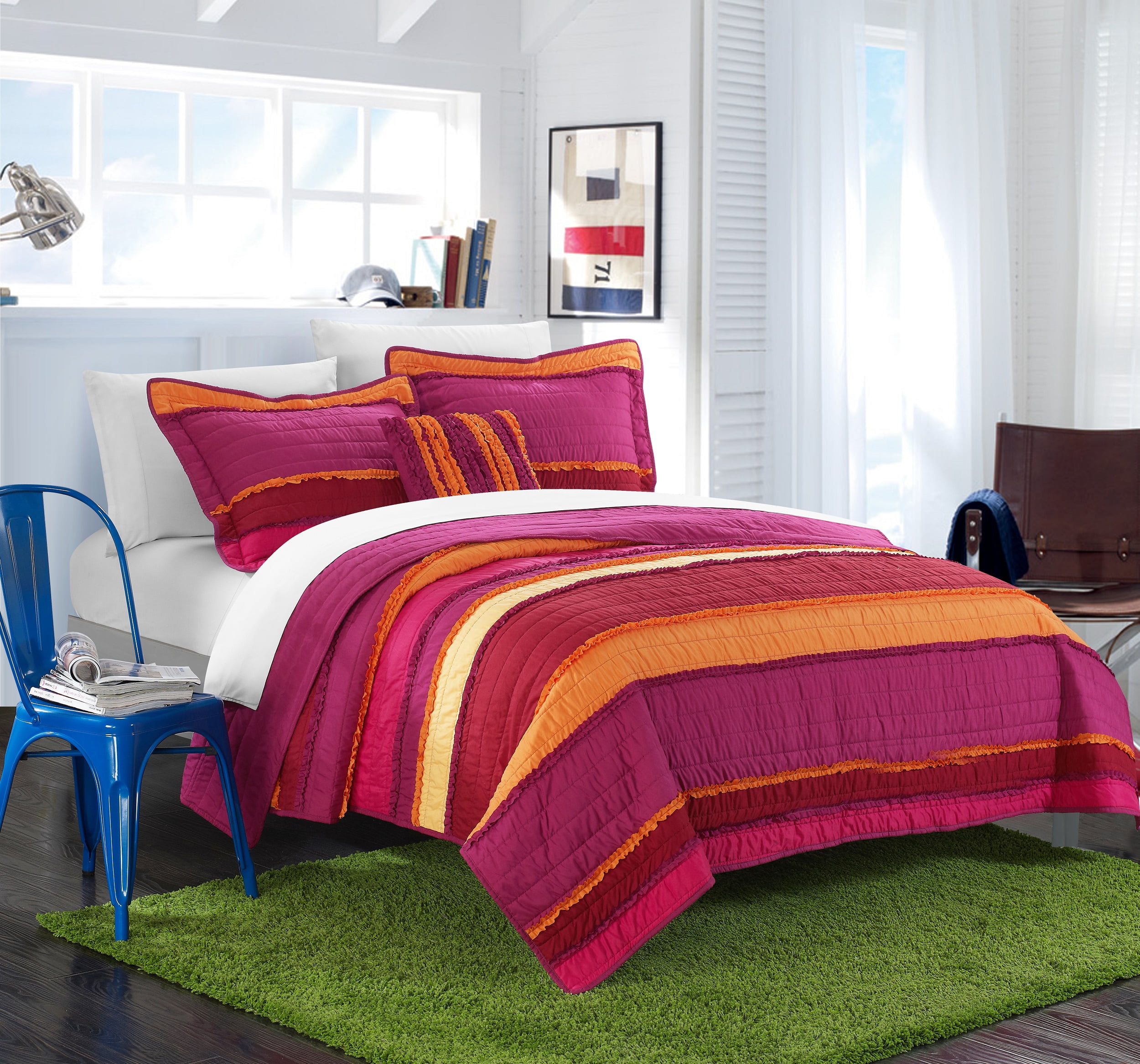 Chic Home Catticott 3 Piece Quilt Set