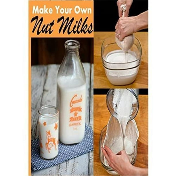 Sac à lait de noix en maille fine de qualité alimentaire pour lait
