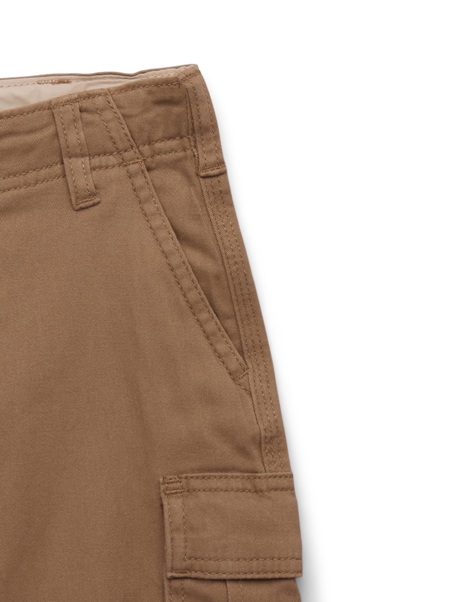 Wonder Nation Boys Twill Cargo Shorts, Size 4-18 & Husky