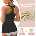 thumbnail image 3 of Mistayd Women's Shapewear Tank Tops Compression Tummy Control Seamless Camisole Body Shaper Top, 3 of 5