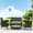 Green, variant on 4 Pieces Outdoor Patio Chair Sets, Rattan Wicker Bistro Conversation Sets, Garden Backyard Balcony Porch Poolside Armchair Seat Furniture Sets with Soft Cushion and Glass Table, Green, S1877