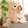 thumbnail image 6 of MorisMos 5ft Teddy Bear Stuffed Animals with Footprints Plush Toy, 6 of 8