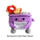 thumbnail image 5 of Lindo Crochet Contenedor Basura Fuego Apoyo Emocional Regalos Divertidos () Púrpura, 5 of 9