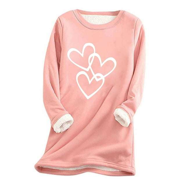 Birdeem Womens Large Loose Raglan Top Thickened and Velvet Lamb Wool Warm Underlay