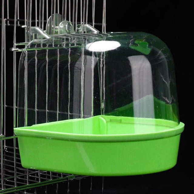 Parrot Bath Box Bathtub Bird Bather Bathing Utensils New O3