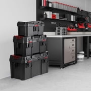 Hyper Tough 19 in Toolbox with Small Parts Organizer, Heavy-Duty Resin