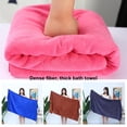 thumbnail image 4 of Injueey Toalla de baño de microfibra absorbente, suave y cómoda, varios colores, toalla de tacto de pluma lo suficientemente grande Toallas y Paños blanco, 4 of 6