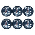 thumbnail image 2 of Balery 6 Pcs Sharkleather Coasters Set, Drink Table Cup Coasters For Living Room Kitchen Coffee Decor, 2 of 9