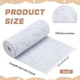 thumbnail image 2 of 118x9.8 Inch Felt Fabric Roll Craft Felt Cloth 2mm Thick Single Face Light Grey Non-Woven Polyester Craft Fabric for Sewing Quilting Handwork Project DIY, 2 of 6