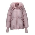 thumbnail image 1 of Veste Femme,Winter Padded Jacket With Removable Collar Down Padded Padded Jacket Thickened For Women, 1 of 5