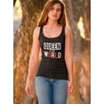 thumbnail image 2 of Queen Of The World  Racerback Tank Women -Image by Shutterstock, Female XX-Large, 2 of 4