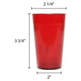 thumbnail image 2 of Excellante 5 oz tumblers, red, comes in dozen, 2 of 2