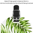 thumbnail image 4 of Square 2Pack PU Leather Tropical Leaves Cruise Luggage Tag with Privacy Cover and Name ID Tag for Travel Handbags Backpacks Luggage Tags, 4 of 6