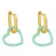 thumbnail image 4 of Nuevos pendientes colgantes con forma de corazón romántico y de amor para mujer, color blanco | Código de modelo 4148 Blanco, 4 of 5
