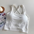thumbnail image 2 of Harpily 2025 Camisoles & Tanks Women Casual Spring And Summer Solid Color Multi Color Bback Vest Ribbed Sports Inner Vest, 2 of 3