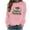 Pink, variant on Christmas Women's Sweatshirts Casual Xmas Graphic Tops Crewneck Sweatshirt Trendy Long Sleeve Holiday Christmas Printed Blouses Pullover