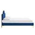 thumbnail image 4 of Modway Sunny Performance Velvet Twin Bed in Navy, 4 of 10