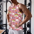 thumbnail image 6 of Haiem Cartoon Chicken Men Workout Tank Top Gym Bodybuilding Sleeveless Muscle T Shirts Athletic Tank Breathable Workout Shirt-XX-Large, 6 of 8