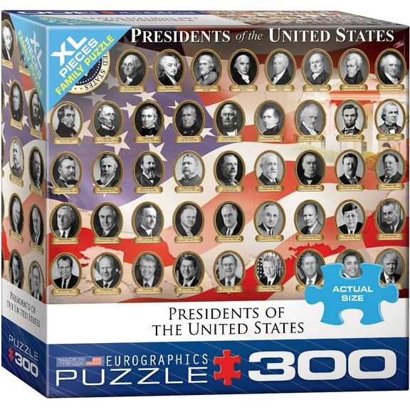 Presidents of the United States 300-Piece Puzzle