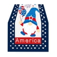 thumbnail image 1 of MOQIN 4th of July Tablecloth 72x13 Inch, Linen Table Cover, Veterans Day Table Runner Labor Day American Stars and Stripes Flag Independence Day Kitchen Dining Room Table Patriotic Decoration, 1 of 4