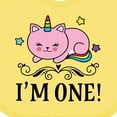 thumbnail image 4 of Inktastic First Birthday Unicorn Cat Girls Girls Baby Bib, 4 of 4