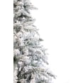 thumbnail image 2 of Perfect Holiday 7.5 Ft Alpine Spruce Christmas Tree, 1292 realistic snow flocked Tips with Metal Stand, 2 of 2