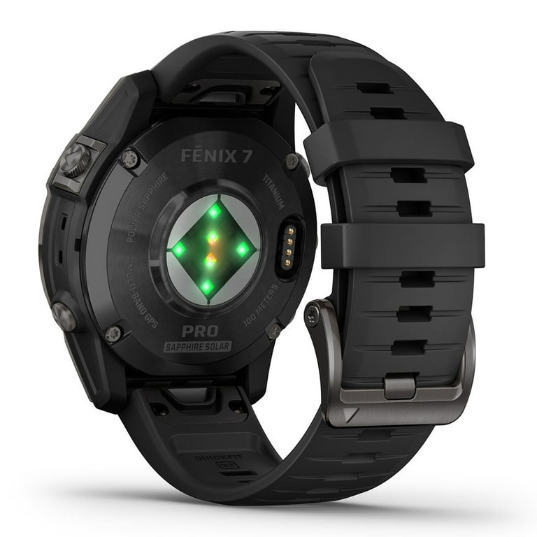  PlayBetter Garmin Fenix 7 Pro Sapphire Solar (Carbon Gray  DLC/Black) Multisport GPS Smartwatch, Built-in Flashlight, Solar Charging