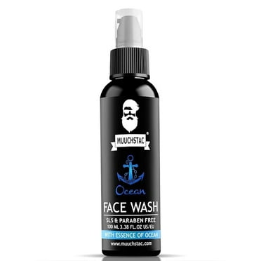 Muuchstac Ocean Face Wash for Men | Fight Acne & Pimples, Brighten Skin, Clears Dirt, Oil Control,100ML
