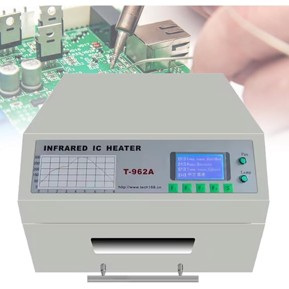 Reflow Soldering Station 800W/1500W/2500W, Automatic Infrared Reflow Oven,for Metal Soldering, Glass Welding, Plastic Welding
