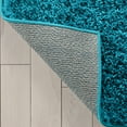 thumbnail image 6 of Well Woven Elle Basics | Emerson Shag Teal Blue | Textured Area Rug 6x9 (6'7" x 9'6"), 6 of 8
