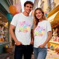 thumbnail image 5 of Mens T-shirts Short Sleeve Easter Graphic T Shirts Couples Funny Vacation Matching Soft Casual Unisex Tees White XL, 5 of 6
