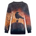 thumbnail image 3 of Ichuanyi Liquidación de mujeres Halloween Halloween impresa en manga larga Sweater informal de cuello redondo ICHUANYI WER202308182307, 3 of 4