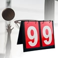 thumbnail image 4 of 2 Digit Score Keeper Flips up Portable Sports Scoreboard Tabletop Scoreboard for Basketball Ball Red, 4 of 9