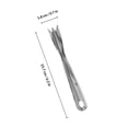 thumbnail image 2 of Houderco 12Ud Herramienta De Cocina Para Pelar Y Cortar Piña Acero Inoxidable Plateado, 2 of 7