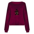 thumbnail image 1 of Women‘s Printed Sweatshirt Loose  Neck Pullover Casual Plus Size Blouse Top, 1 of 4