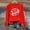Red, variant on Holzkary Football Sweatshirts for Women Game Day Graphic Print Pullover Shirts Long Sleeve Crewneck Fall Fashion Tops American Football Print Solid Color Round Neck Ladies Sweatshirt Beige L