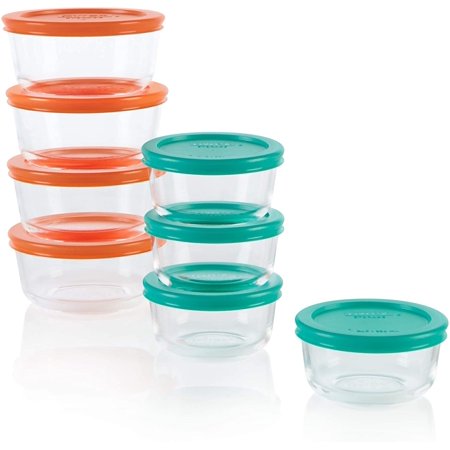 Pyrex Simply Store Meal Prep Glass Food Storage Containers 16 Piece Set Bpa Free Lids Oven Safe Walmart Canada