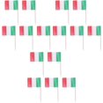 thumbnail image 2 of 100 Pieces Italian Flag Italian Stick Mini Handheld Flag Cocktail Decorations, 2 of 5