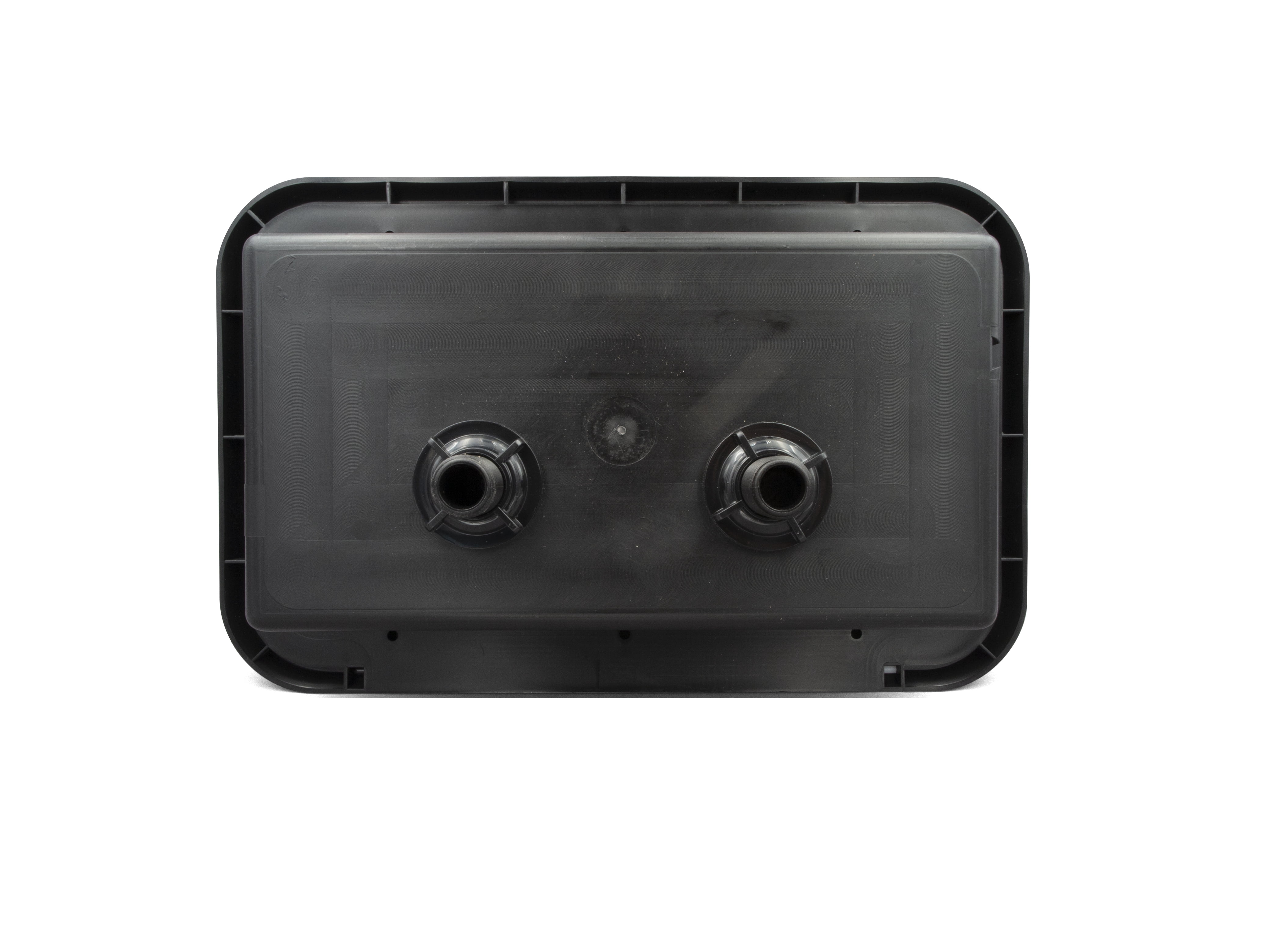 RV Camper Outdoor Exterior Shower with Easy Storage Head Hose and ON/OFF Hot Cold Knobs Black PN 94196