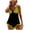D-Yellow, variant on Danhjin Womens Halters Swimdress Plus Size Two Piece Swimsuit Tankini Set