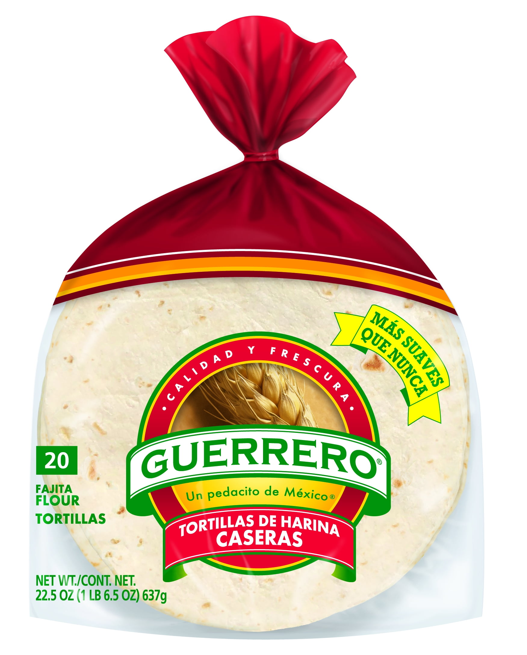 Guerrero Caseras Fajita Flour Tortillas, 22.5 Oz, 20 Count