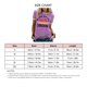 thumbnail image 4 of Las mujeres impresas de manga corta Camiseta cuello redondo verano casual camiseta tops para oficina fecha noche fuera púrpura XL, 4 of 5