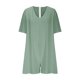 thumbnail image 5 of Traje Corto de Cuello en V para las Mujeres Color Sólido Atlético con Bolsillos, Poliéster, 5 of 9