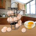 thumbnail image 5 of Porta huevos - Autosoporte Metal Line Organizador de almacenamiento de huevos para encimera de cocina - negro, 5 of 5