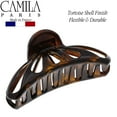 thumbnail image 2 of Camila Paris NV110 3 In. Spring Cover Hair Clips Tortoise Shell  - Pack of 4, 2 of 4