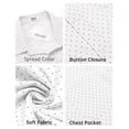 thumbnail image 5 of COOFANDY Mens Short Sleeve Casual Button Down Shirts Summer Untucked Dress Shirts with Pocket, 5 of 6