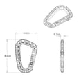 thumbnail image 4 of 3x Heavy Duty Carabiner Clip Keychain Hiking Backpack Hammock Tan, 4 of 8