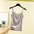 thumbnail image 3 of Lixiuxyad Women's Tanks Top Women's Soft Strap Camisole Tank Top For Home And Casual Wear Comfortable Layering All Season Basic Undershirt(Gray XXL), 3 of 3