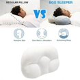 thumbnail image 2 of Masajeador corporal Almohada para dormir integral Masajeador de cuello Espuma viscoelástica para dormir Cojín de masaje de cabeza con forma de huevo Masajeador de cabeza Salud, Azul, 2 of 4