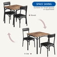 thumbnail image 5 of Dining Table Set for 2,Dining Room Table Set for Small Spaces,3 Piece Square Kitchen Table and Upholstered Chairs Set,Dining Room Table Set for Small Space Apartment, 5 of 8